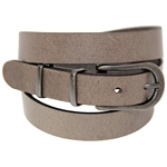 Made in USA Gray Buffalo Belt Buckle Set