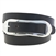 American Made women's hip or waist black bridle Leather belt large buckle