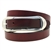 Made in USA Thin Burgundy Latigo Leather Belt Large Buckle