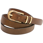 Made in USA Re-Tanned Olive Belt Buckle Set