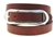 Made in America thin chestnut Show Harness leather belt large buckle