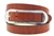 Made in America thin tan Show Harness leather belt large buckle