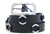 Made In USA Black Leather Fashion Belt Metal Rings