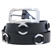 Made In USA Black Leather Fashion Belt Metal Rings