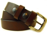 Made in America sunset brown Harness leather belt