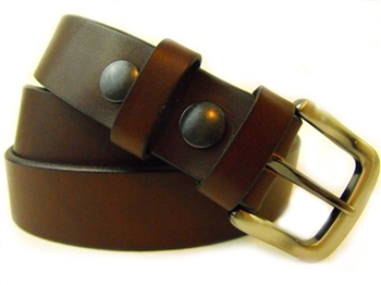 Made in America sunset brown Harness leather belt