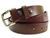American made sunset brown Harness leather belt with color fast.