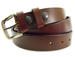 American made sunset brown Harness leather belt with color fast.
