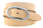 Made in America tan Harness leather belt