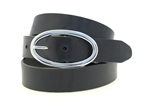 Made in USA Black Latigo Leather Belt Large Buckle