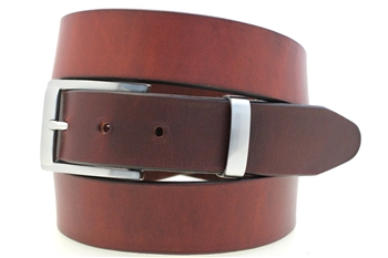 American made Chestnut brown Show Harness leather dress belt