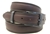 American Made dark brown Leather domed belt for men with metal loop