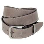 American Made Mens Gray Dress Belt Gray Stitching