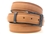 American Made light brown Leather domed belt for men with metal loop