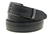 American Made Black Leather domed belt for men with metal loop