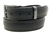 Made In USA Black Latigo Leather Dress Belt Domed Buckle And Loop Set
