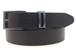 American Made dark brown Leather belt for men with metal loop