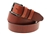 Made In USA Tan Oiled Latigo Leather Belt With Double Loop
