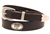 Brown Latigo Leather belt With Large Mouth Bass Antique Silver Finish Concho and a 3 piece Antique Silver Finish Buckle Set.