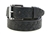 Black Bridle Leather Belt skull embossing and buckle