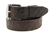 Dark Brown Bridle Leather Belt skull embossing and buckle