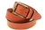 American Made Chestnut Leather belt for men brass buckle