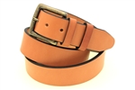 American Made Tan Leather belt for men brass buckle