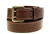 Made in USA Sunset Color Fast Brown Harness Leather Belt Double Hole Saddle Groove