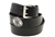 Made In USA black Bridle leather belt with Don't Tread On Me Conchos And Double Holes