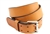 Made In USA London Tan Bridle Leather Belt With Double Hole And An Old Silver Finish Roller Buckle