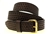 American Made Dark Brown Leather belt for men basket weave