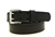 American Made Black Leather belt With saddle groove and double holes