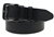 Made in USA Black Latigo Leather Belt With Double Loop