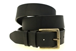 Made in USA Black Latigo Leather Belt Single Hole