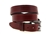American Made Burgundy Leather belt With saddle groove