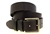 Made in USA Dark Brown Latigo Leather Belt Single Hole