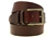 American Made chestnut Leather belt for men with double loop
