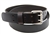 Made In USA Medium Brown Oiled Latigo Double Hole Leather Belt With An Old Silver Finish Roller Buckle