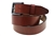 Made In USA TAn Oiled Latigo Leather Belt With Black Nickel Buckle