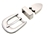 Buckle, Loop And Tip Set With Antique Silver Finish