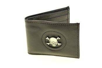 American Made men's bifold wallet top grain leather