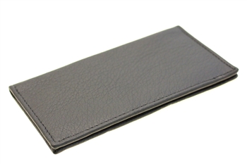 American Made unisex checkbook cover top grain leather