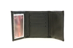 American Made men's trifold wallet top grain leather
