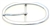 32mm oval nickel belt buckle