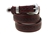 American Made Tapered Burgundy Leather belt With Embossing And 3-piece buckle set