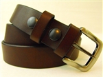 Made in America sunset brown Harness leather belt