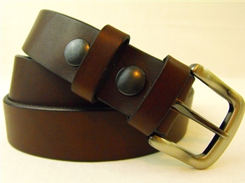 Made in America sunset brown Harness leather belt