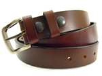 American made sunset brown Harness leather belt with color fast.