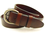 American made sunset brown Harness leather belt with ColorFast protectant.