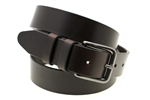 Made In USA medium brown Oiled Latigo Leather Belt With Double Loop
